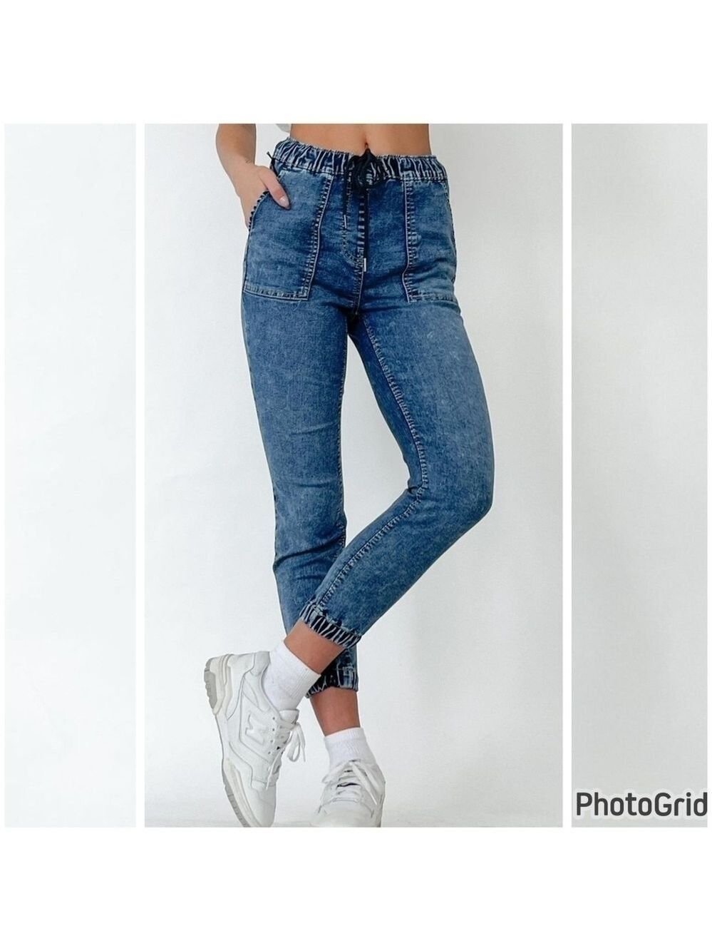ANTHROPOLOGIE BLACK TAPE_ JOGGER STYLE DENIM JEANS LIGHTWEIGHT - NWOT